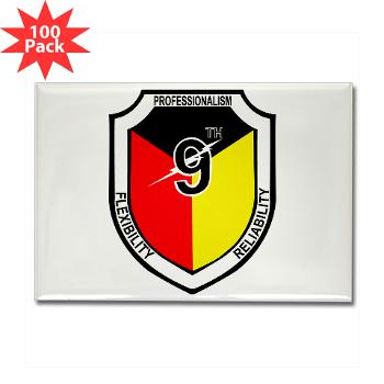 9CB - M01 - 01 - 9th Communication Battalion - Rectangle Magnet (100 pack) - Click Image to Close